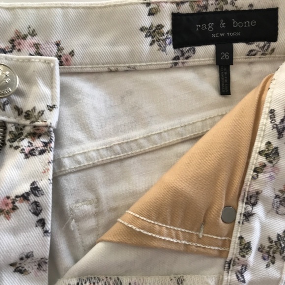 Rag & Bone micro-floral boy jean size 26 NWT USA - Picture 6 of 13